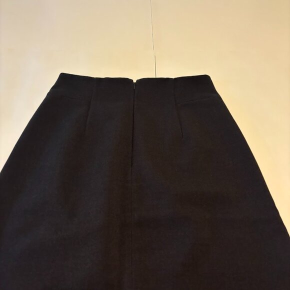 Ann Taylor Loft Midi Skirt Dark Gray Skirt Work Office Size 8 Size Medium - Picture 8 of 8